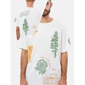 Patagonia Pyrophytes Organic Cotton White Graphic Tee L/XL Streetwear Gorpcore